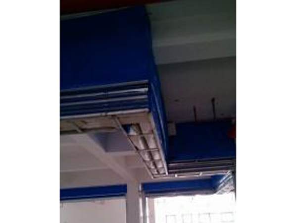 雙軌無(wú)機(jī)纖維特級(jí)防火卷簾折疊式